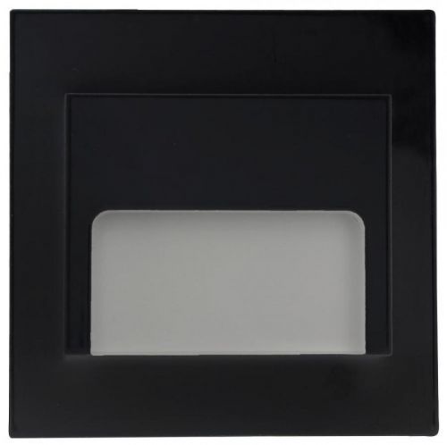 PREMIUMLUX LED nástěnné schodišťové svítidlo ONTARIO černé 1,5W 9xSMD3014 12V DC studená bílá LUX02081