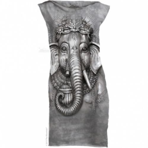 Šaty The Mountain Mini Dress Big Face Ganesh - šedé, S