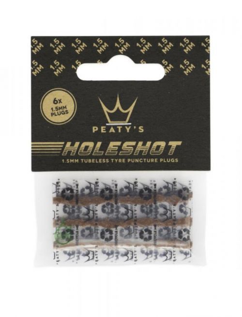 Peatys sada knotů Holeshot Tubeless Puncture Plugger Refill Pack 6x1,5 mm