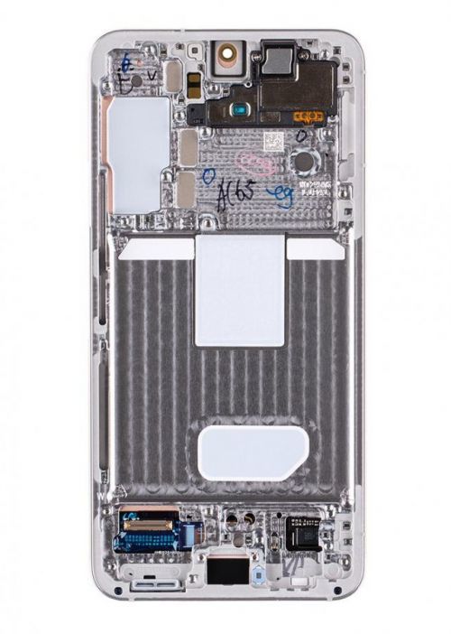 LCD + dotyková deska + přední kryt pro Samsung Galaxy S22, phantom white ( Service Pack)