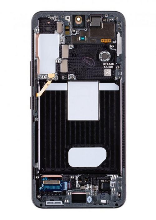 LCD + dotyk + přední kryt pro Samsung Galaxy S22, phantom black ( Service Pack)