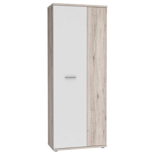 Skříň Net 5p Pískový Dub / Bílý