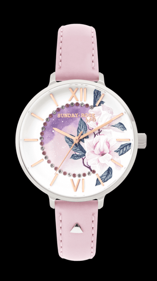 SUNDAY ROSE Designové dámské hodinky Day Dream Leather SUN-E10