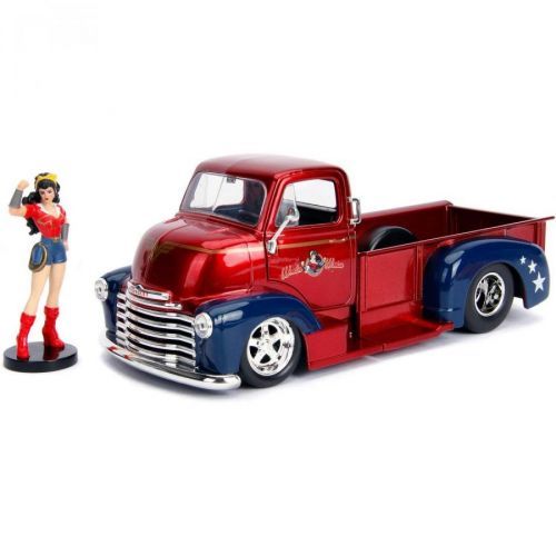 Jada Toys | Wonder Woman - DC Bombshells Diecast Model Hollywood Rides 1/24 1952 Chevy COE s figurkou Wonder Woman