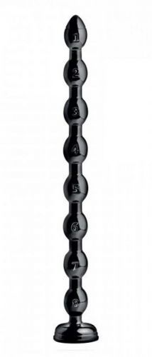 Černé dildo - Beaded Thick Anal (50 x 3,8 cm)