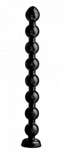 Černé dildo - Beaded Thick Anal (50 x 5 cm)
