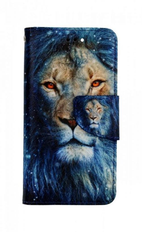 Pouzdro TopQ iPhone SE 2022 knížkové Kouzelný lev 74957