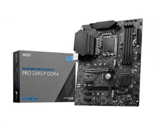 MSI MB Sc LGA1700 PRO Z690-P DDR4, Intel Z690, 4xDDR4, 1xDP, 1xHDMI, PRO Z690-P DDR4