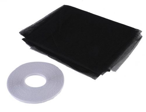 Černá moskytiera okenní síť proti hmyzu 130x150cm