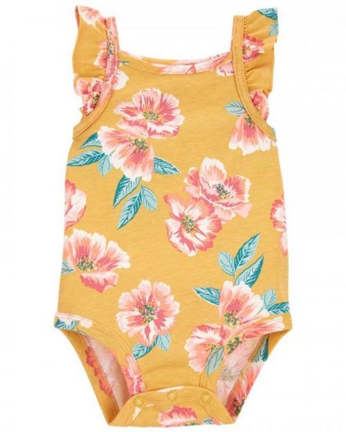 CARTER'S Body na ramínka Pink Flowers holka 18m