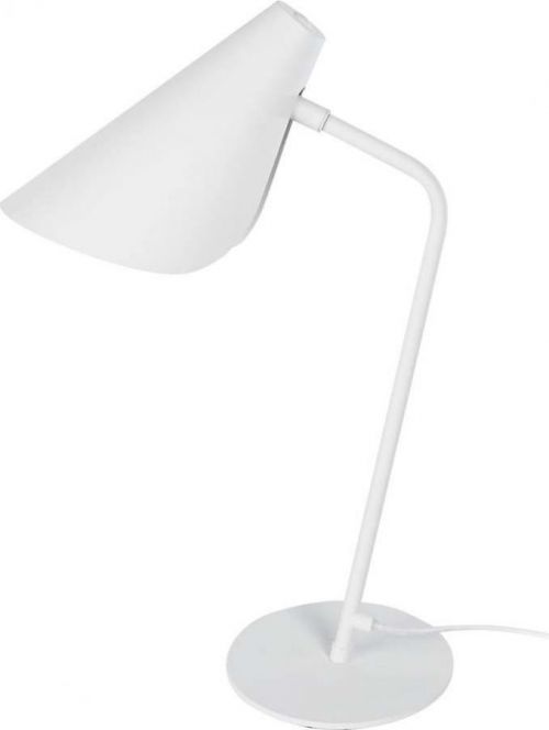 Bílá stolní lampa SULION Lisboa, výška 45 cm