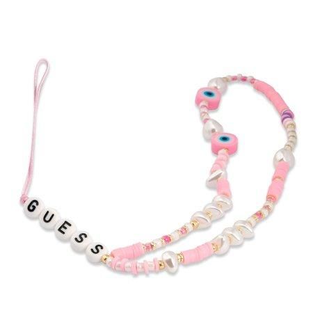 GUSTSHPP Guess Poutko na Telefon Beads Shell Pink