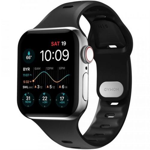 Nomad Sport Slim Strap S/M Apple Watch 7 41/40/38mm černý