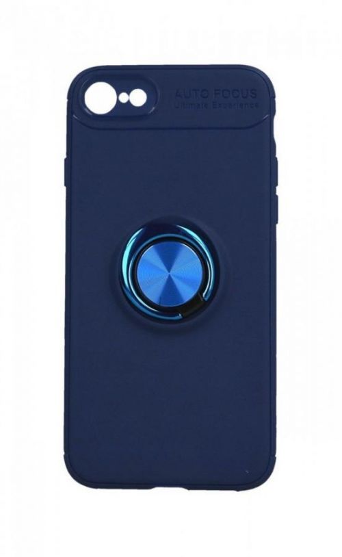 Kryt TopQ iPhone SE 2022 modrý s modrým prstenem 74636