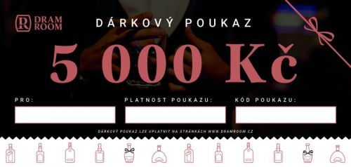 DramRoom Dárkový poukaz 5000 Kč