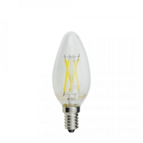 Optonica LED Filament Candle Žárovka C35 E14 Stmívatelná 4W Teplá bílá