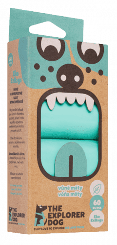 Explorer dog Sáčky na psí hovínka s vůní máty 60 ks