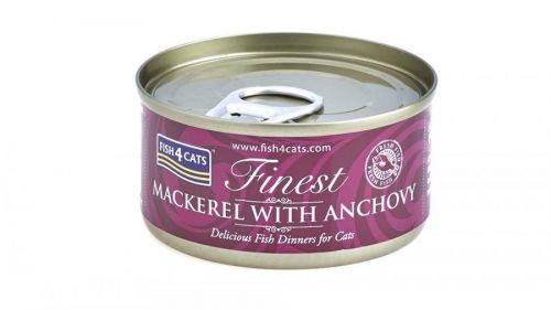 Fish4Cats Konzerva pro kočky Finest makrela se sardinkami 70 g