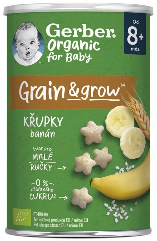 Gerber Organic Křupky banánové 35 g