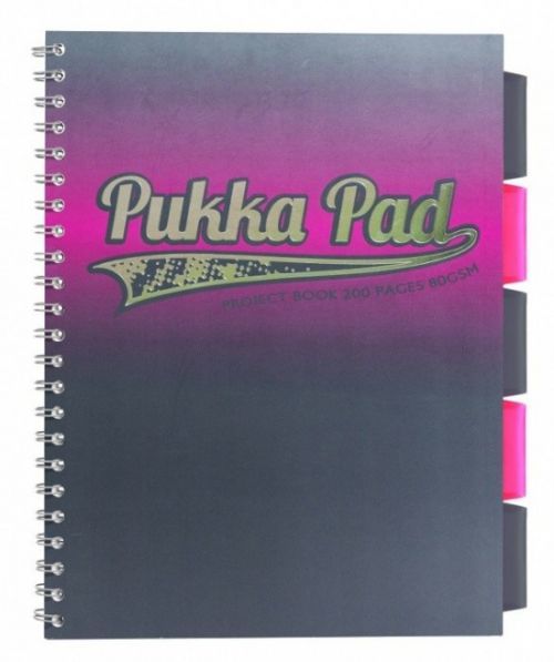 Reas Pack Spirálový blok Elektra A4 - ( Pukka blok ) růžový - 100 listů 8541/R