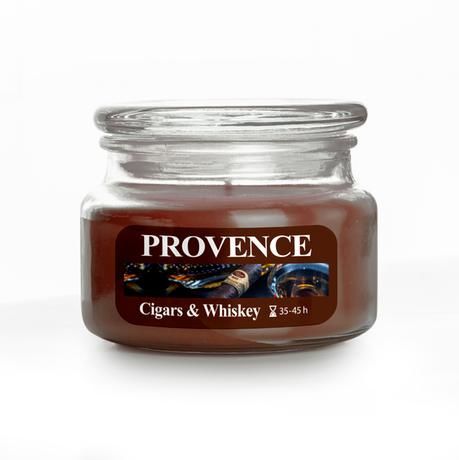 Provence Vonná svíčka ve skle 45 hodin cigars&whiskey