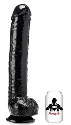 Černé dildo - Super John (33 x 7 cm) - gb20435 (skladem)