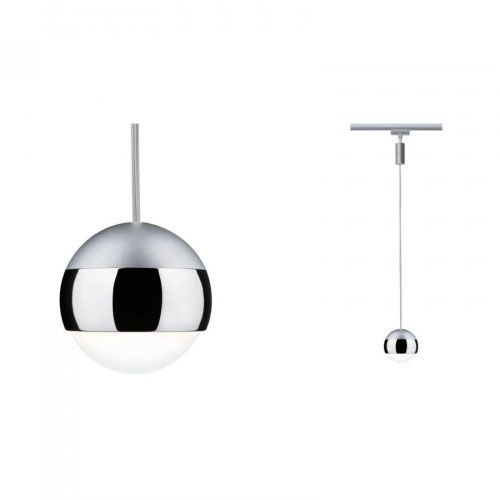 PAULMANN URail LED závěs Capsule II 6W 4000K stmívatelné 230V matný chrom/chrom 96804