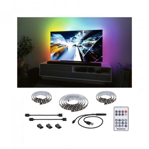 PAULMANN EntertainLED USB LED Strip osvětlení TV 65 Zoll 2,4m 4W 60LEDs/m RGB plus 78881