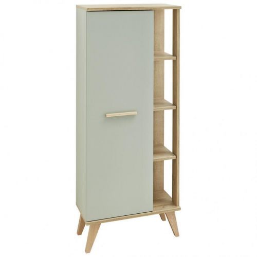 Xora MIDI SKŘÍŇKA, barvy dubu, pastelově zelená, 50,5/128/33 cm