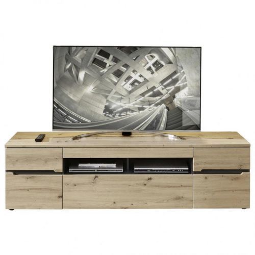 Carryhome TV DÍL, barvy grafitu, dub artisan, 192/53/47 cm