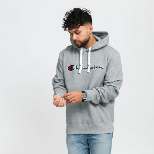 Champion Heavy Combed Organic Cotton Hoodie Melange Gray XL