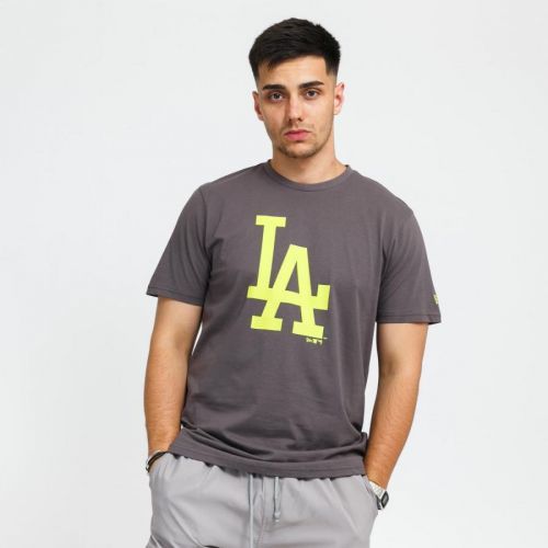 New Era MLB Seasonal Team Logo Tee LA Dark Gray L