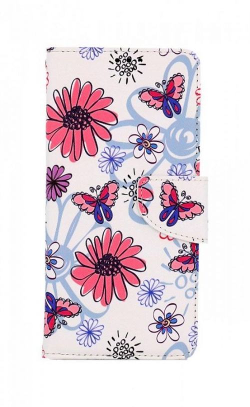 Pouzdro TopQ Realme C35 knížkové Flowers 74894