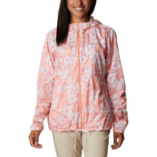 Columbia FLASH FORWARD PRINTED WINDBREAKER Dámská větrovka, lososová, velikost M