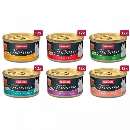 Animonda Vom Feinsten Adult 72× 85 g - Mousse mix (6 druhů)