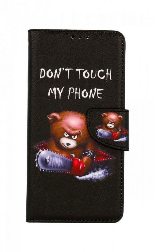 Pouzdro TopQ Realme C35 knížkové Don't Touch méďa 74890