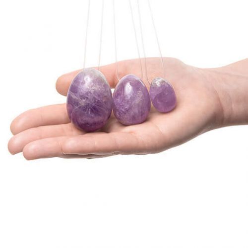 La Gemmes - Yoni Egg Set Pure Amethyst (L-M-S)