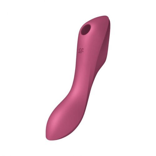 Satisfyer Curvy Trinity 3 - Insertable air pulse vibrator (red)