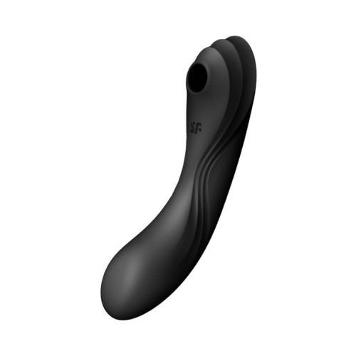 Satisfyer Curvy Trinity 4 - Insertable air pulse vibrator (black)