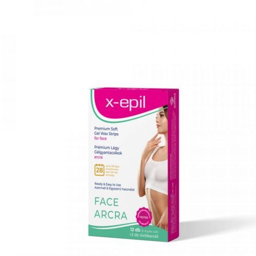 X-Epil Ready to Use Premium Gel Wax Strips for face – 12 pcs