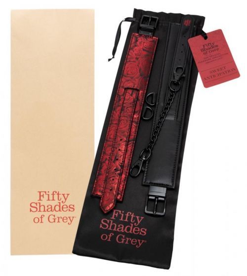 Fifty Shades Sweet Anticipation - Ankle Clamps (Black-Red)