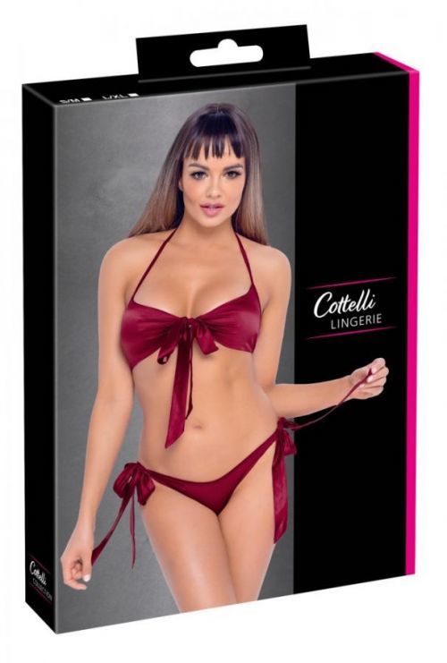 Cottelli - bikini bra set (red)
