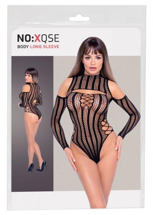 NO: XQSE - long sleeve fishnet body (black)