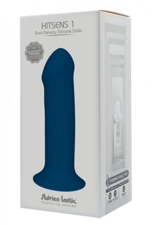 Hitsens 1 - adaptable, adhesive penis dildo (blue)