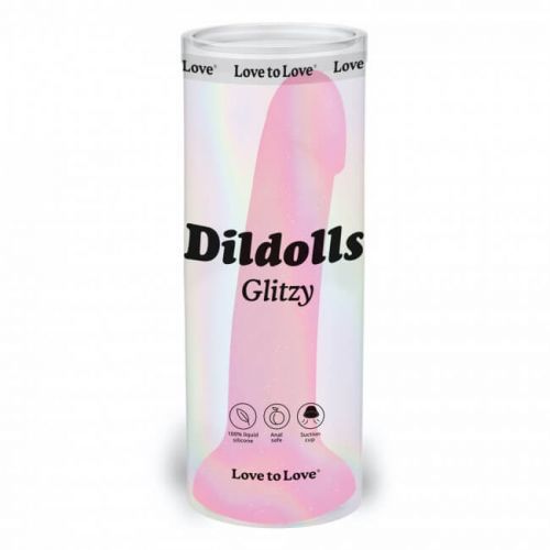 Dildolls glitzy dildo pink