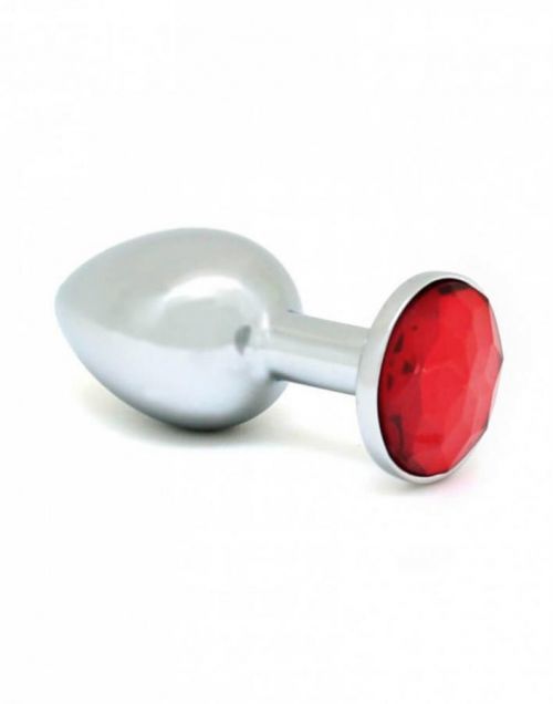 RIMBA - BUTT PLUG XS WITH RED CRISTAL (UNISEX)