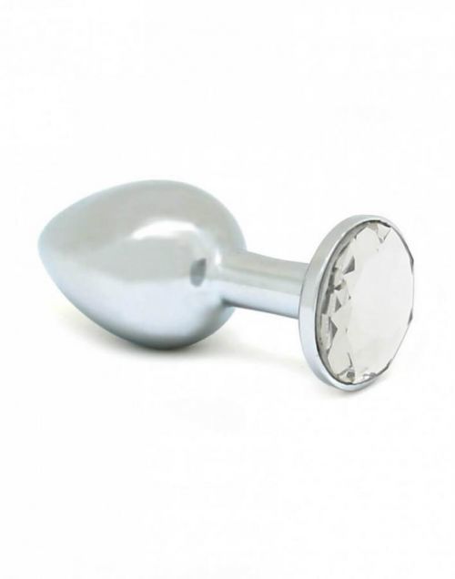 RIMBA - BUTT PLUG XS WITH CLEAR CRISTAL (UNISEX)