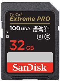 SanDisk SDHC karta 32GB Extreme PRO (100 MB/s Class 10, UHS-I U3 V30) (SDSDXXO-032G-GN4IN)
