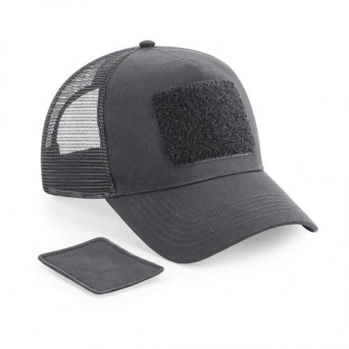 Kšiltovka Beechfield Patch Snapback Trucker - šedá