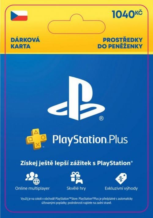 ESD CZ - PlayStation Store el. peněženka - 1040 Kč (SCEE-CZ-00104000)